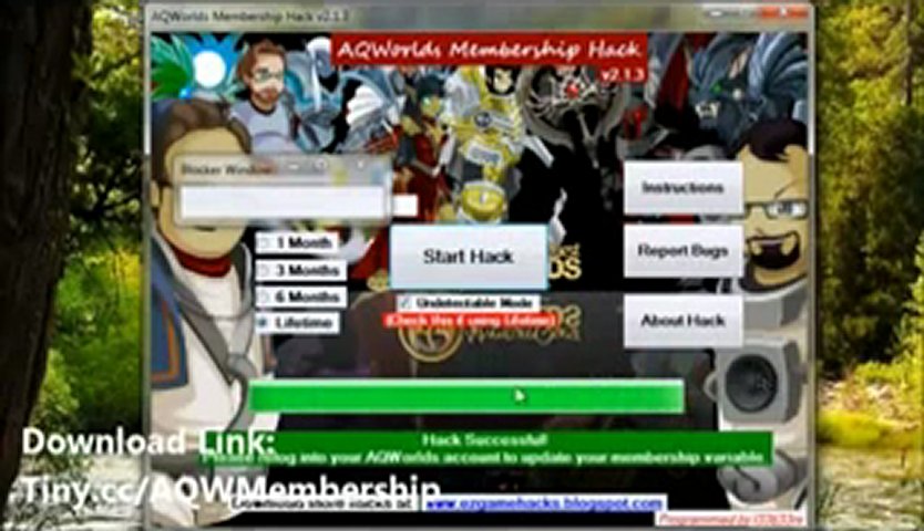 AQWorlds Permanent Member Hack - Working February 19, 2012 Update | PopScreen