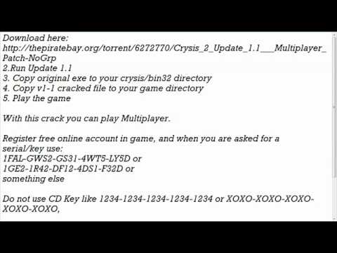 Crysis 2 Cd Key – Seri Numaras – Crack