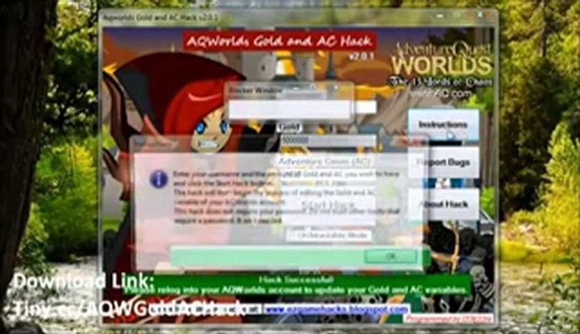 AQWorlds Gold and AC Hack February 16, 2012 Update | PopScreen