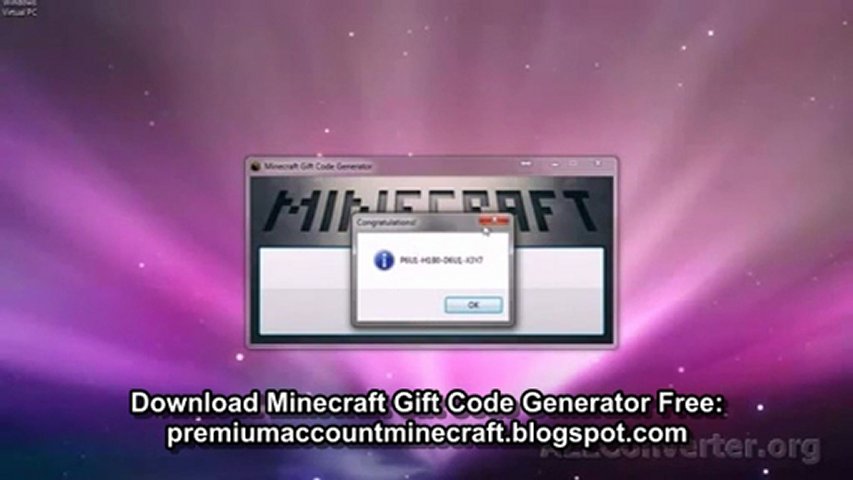 Minecraft Gift Code Generator 2012 FREE See Description (Working 93%) | PopScreen