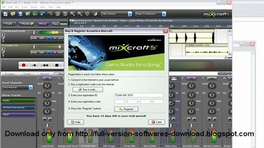 download mixcraft 5 free trial