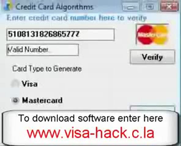Generator Program Credit Card Number