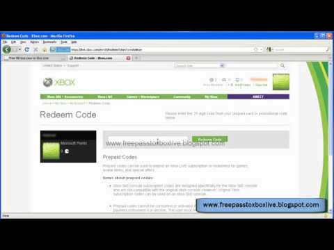 Xbox Live Redeem Code Free